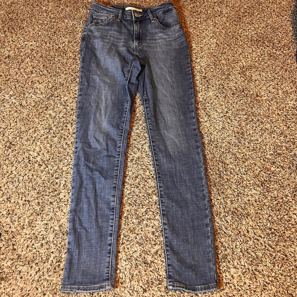 Levi's 721 High Rise Skinny Jeans Dark Wash Denim Classic Size‎ 27